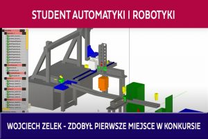 Student Automatyki i Robotyki Wojciech Zelek zdobył pierwsze miejsce w konkursie